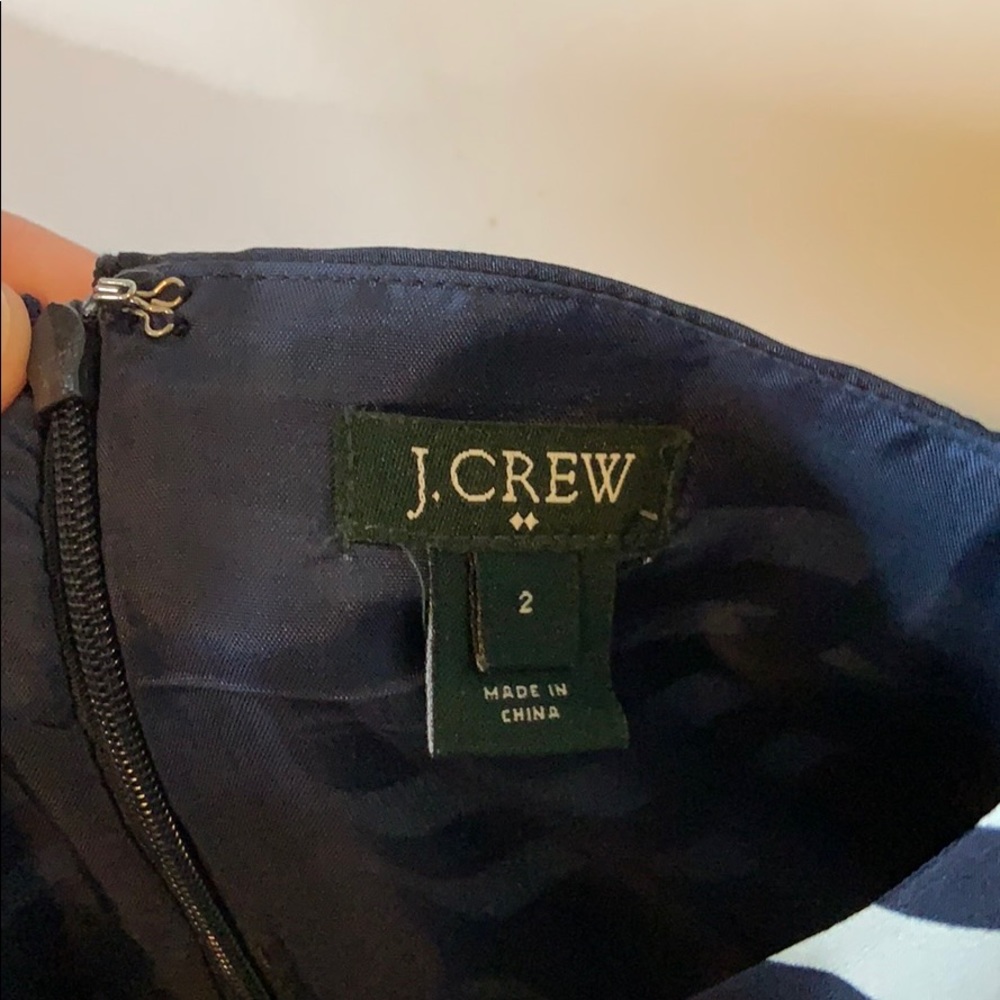 Navy and white striped Jcrew dress - Picture 2 of 2